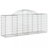 Cumpara ieftin Cos gabion arcuit 200x50x80/100 cm fier galvanizat