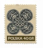 Polonia - Wycinanki - Arta decuparii decorative din hartie in Polonia, 1971 - 40 Gr, neobliterat