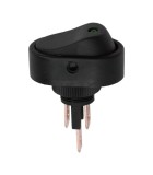 Interupator basculant 1 circuit 12V 20A OFF-ON LED verde cu retinere, Oem