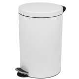 Cos de gunoi cu pedala, capacitate 12 litri, insertie ignifuga, alb, PowerX