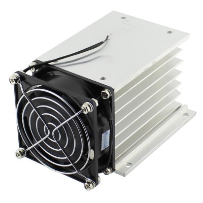 Radiator relee trifazate, extrudat, aluminiu, QLT POWER, SSRHS-3P/40F, T137382 foto