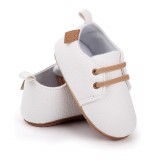 Pantofiori eleganti albi cu sireturi (Marime Disponibila: 3-6 luni (Marimea 18