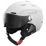 BOLL&Eacute; Backline Visor soft white-silver (56-58 cm) + Extra Visor