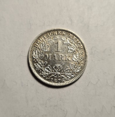 1 Mark Marca 1876 C Superba Piesa de Colectie foto