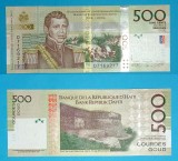 Haiti 500 Gourdes 2010 &#039;Petion&#039; UNC serie: D7169217, p277 Comemorativa