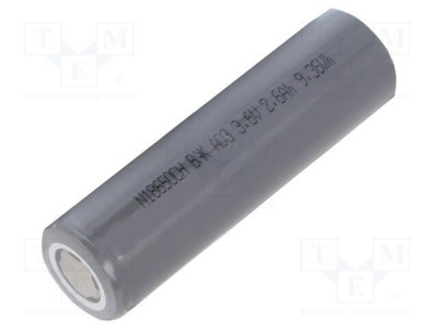 Acumul: Li-Ion 18650,MR18650 3,6V 2600mAh &amp;Oslash;18,5x65,2mm 7,5A foto