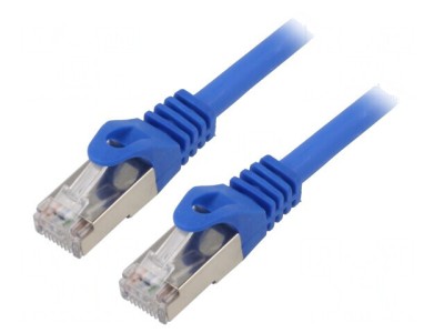 Patch Cord Albastru S/FTP Cat6a 10m LSZH 27AWG foto