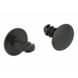 Set 10 bucati cleme pentru acoperirea gaurilor - 3.2mm Negre, Delock 60188