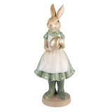 Cumpara ieftin Figurina Iepuras Paste Girl din polirasina verde 17x15x40 cm