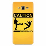 Husa silicon pentru Samsung Grand Prime, This Is Sparta Funny Illustration