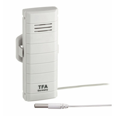 Transmitator wireless pentru temperatura, cu senzor extern pe cablu pentru temperatura apei, WEATHERHUB TFA 30.3301.02 Children SafetyCare foto