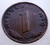 2.738 GERMANIA 1 REICHSPFENNIG 1938 D EROARE, Europa, Bronz