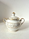 Zaharniță de Lux PORȚELAN LIMOGES &bdquo;Sur Berry&rdquo; &ndash; Decor Aurit (14 cm)