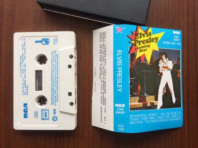 Elvis Presley Flaming Star caseta audio muzica rock &amp;amp; roll RCA rec. france 1978 foto
