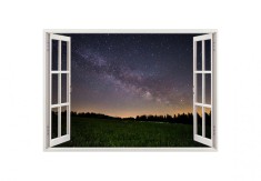 Autocolant decorativ, Fereastra, Natura si peisaje, Multicolor, 85 cm, 2712ST foto