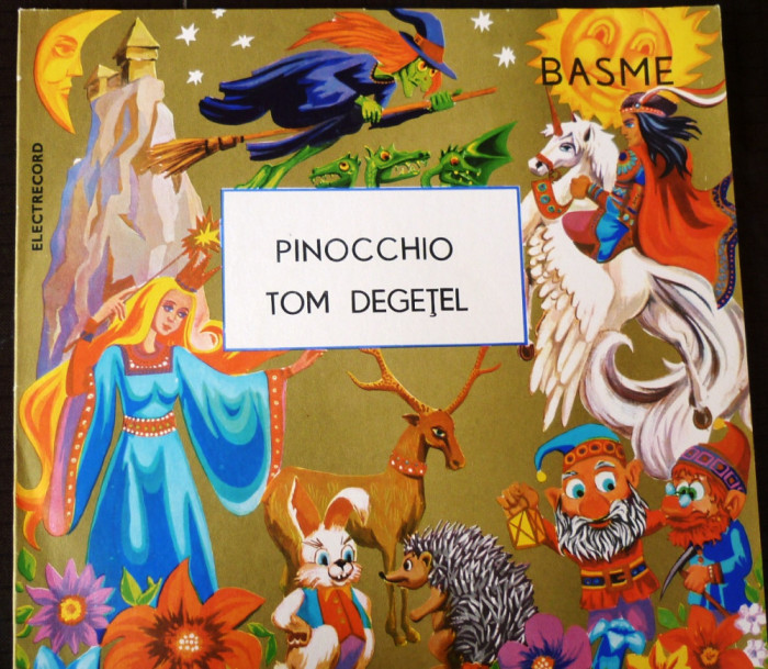 Vinil povesti , Pinocchio, si Tom Degetel