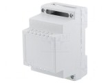 Carcasă pentru șină DIN Y 89mm X 53mm Z 65mm ABS gri UL94V-0