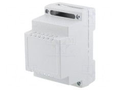 Carcasă pentru șină DIN Y 89mm X 53mm Z 65mm ABS gri UL94V-0
