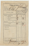 Moldova 1862 document postal Factura Scrisorilor stampile Galati &amp; Focsani