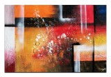 Cumpara ieftin Tablou abstract pictat manual living, birou, NO NAME (6), 90x60cm ulei pe panza, gata de agatat pe perete