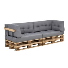 Mobilier paleti - Canapea cu paleti (2x perne sezut + 2x perne spate + 2x perne... foto