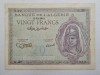 20 franci 1942 Algeria, seria K.30 939, stare bună
