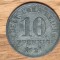 Germania - moneda de colectie istorica - 10 pfennig 1921 zinc - aUNC ! superba !