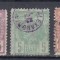 ROMANIA 1885/1887 LP 42 REGELE CAROL I VULTURI HARTIE ALBA SERIE STAMPILATA