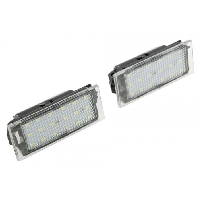 Set Lampa numar LED Canbus Renault Clio III 3D/5D 2005-, Clio IV 3D/5D 2012-, Kadjar 2015-, Laguna II 2001-, Laguna III 2007-
