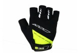Manusi Bicicleta Pegas B-Race Gel Negru Lime, Anti-alunecare, Ventilatie, Absorbtie Socuri, Extractie Usoara