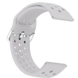 Cumpara ieftin Curea din silicon, compatibila Fossil Gen 5 Smartwatch, telescoape Quick Release, 22mm, Gri, Very Dream