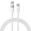 Baseus - Data Cable Display 2 (P10382702211-01) - Fast Charging, Type-C to Type-C, Digital Display, 100W, 2m - Moon White