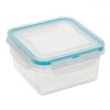 Caserolă Plastic, Model Patrată, Capacitate 0,68L, Transparență, Capace Etanșe, Potrivită Cuptor Microunde și Mașină Spălat Vase, Oem