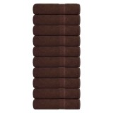 Gossi prosoape de maini, frogn, 10 buc., maro, 50x100 cm, 360 g/m2