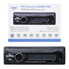 RADIO MP3 PLAYER AUTO DAB SI RDS PNI CLEMENTINE 8480BT 4X45W, 12/24V, CU SD, USB, AUX, RCA, BLUETOOTH SI USB 1.5A 42120