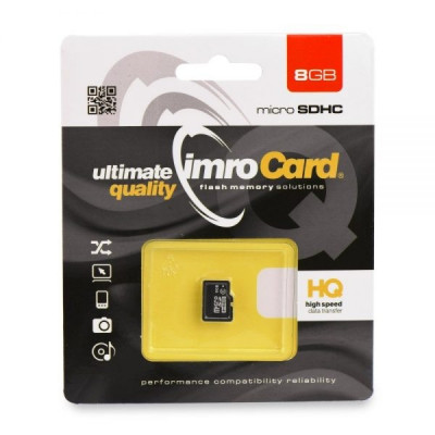 Card MicroSD 8GB Clasa 4 IMRO foto
