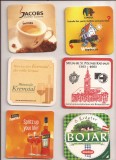 N21 - Lot 10 bucati diferite - suport pentru bere din carton / coaster