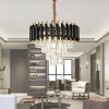 Candelabru Cristal Iustinian 4x E27 Diametru 40cm Auriu Negru