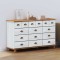 Comodă cu sertar ASKIM Alb 79 x 40 x 133.5 cm Lemn masiv de pin