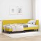 vidaXL Cadru de pat colțar cu headboard Galben 100 x 200 cm Catifea 42016364