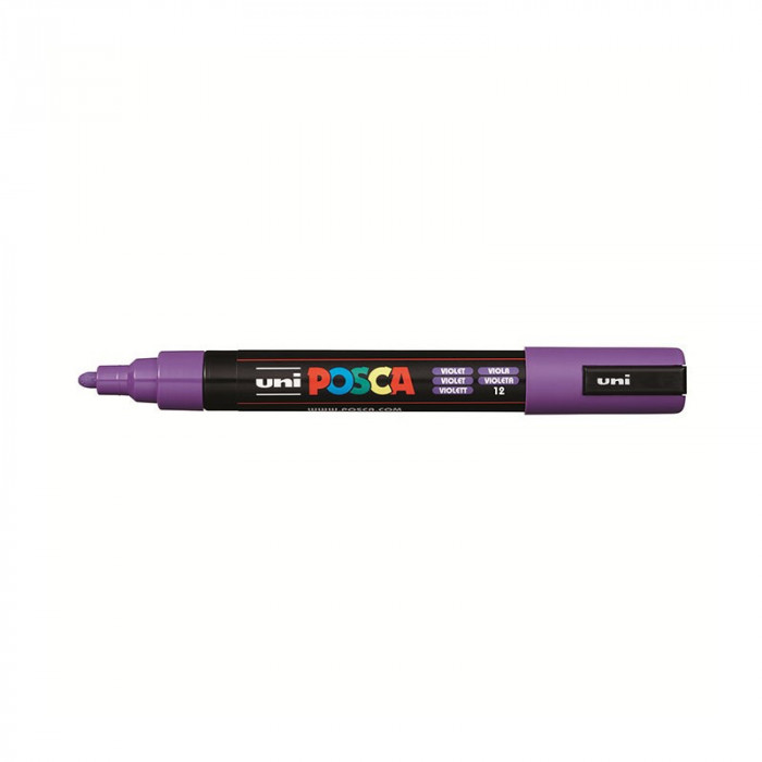 Marker universal UNI PC-5M Posca, 1.8-2.5 mm, violet