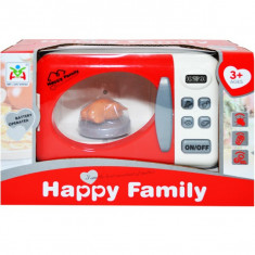 Cuptor cu microunde de jucarie cu lumini Happy Family 15 cm foto