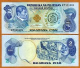!!! FILIPINE - 2 PISO 1981 , COMM. - P 166 - UNC / VIZITA PAPEI IOAN PAUL II