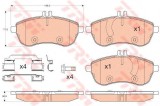Set placute frana,frana disc MERCEDES C-CLASS Cupe (C204) (2011 - 2016) TRW GDB2056