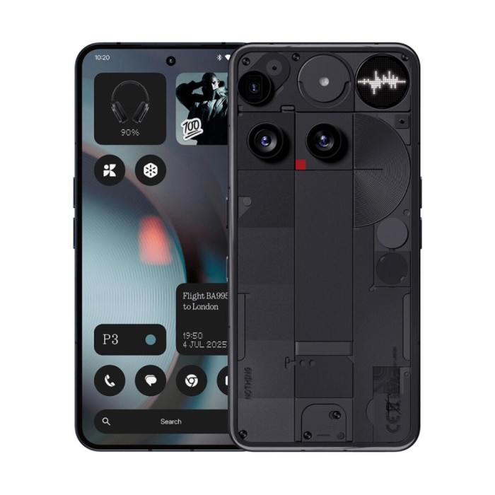 Smartphone Nothing Phone 3 5G 6,67&quot; Octa Core 16 GB RAM 512 GB Negru