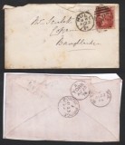 Great Britain 1874 Duplex Envelope Hull, Plate 170 1d D.026