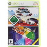Joc XBOX 360 2 jocuri Burnout Paradise + Trivial Pursuit Speed curse auto, Curse auto-moto, Multiplayer, 3+