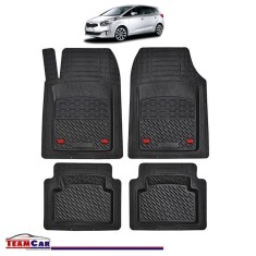 Covorase Auto TeamCar&reg; Tip Tavita Compatibile Kia Carens Generatia III (2013&ndash;2019) Negru Material Rezistent