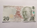 Bnk bn Turcia 20 lire (2022) circulata