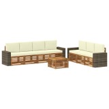 vidaXL Seturi de canapele cu pernă 8 pcs Lemn Solid de Acacia 3384126